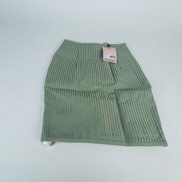 Missguided Dresses & Skirts - BANDAGE ZIP FRONT MINI SKIRT
SAGE